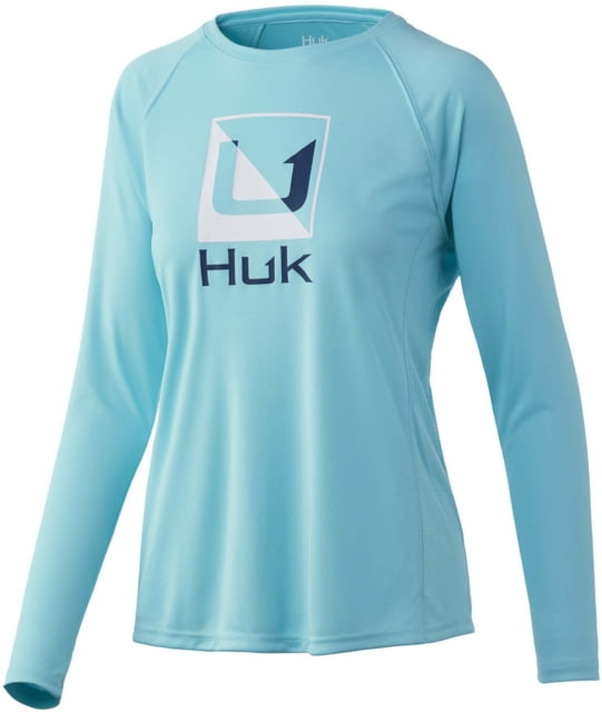 HUK Performance Fishing Reflection Pursuit Long-Sleeve Shirt - Women's Large Blue Radiance
