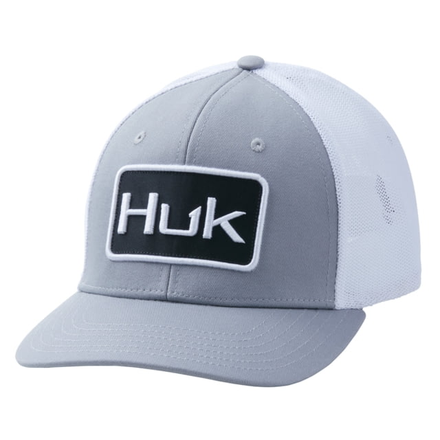HUK Performance Fishing Solid Stretch Trucker Overcast Grey LXL