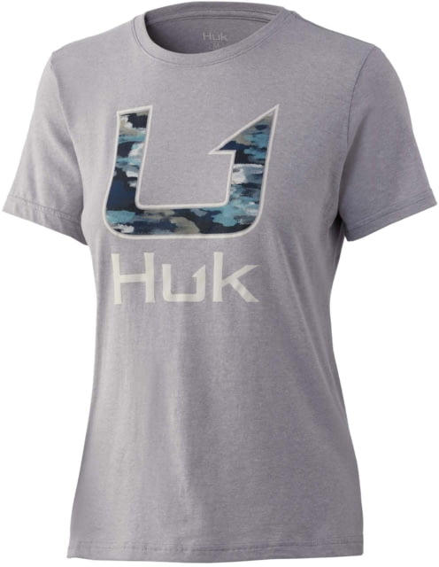 HUK Performance Fishing Style T-Shirt - Women's Extra Large Grey Heather