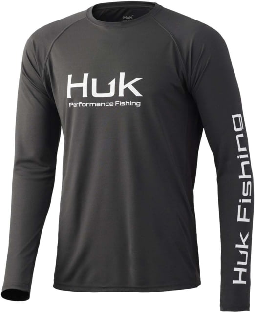 HUK Performance Fishing Vented Pursuit L/S Shirt - Mens Volcanic Ash M