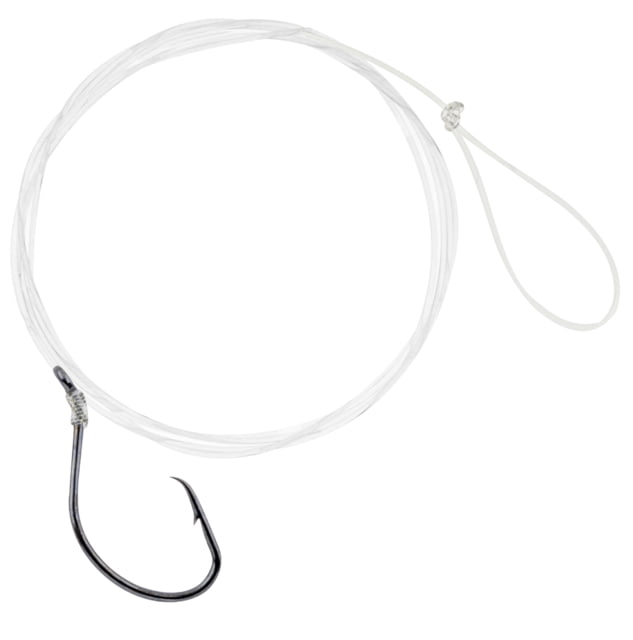Hurricane 18in Mono Circle Snelled Hook Size #1/0Bc