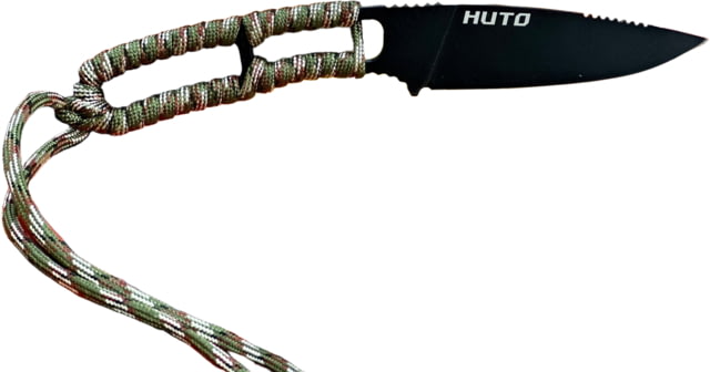 Huto Lifestyle EXO-Skeleton High Mountain M390 Steel 3.25in Fixed Blade Knife Black Parkarized Desert/Sand EXOSKTNHGHMTN390PD/S