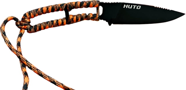 Huto Lifestyle Huto Lifestyle EXO-Skeleton High Mountain M390 Steel 3.25in Fixed Blade Knife Black Parkarized Orange/Black EXOSKTNHGHMTN390PO/B
