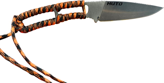 Huto Lifestyle Huto Lifestyle EXO-Skeleton High Mountain M390 Steel 3.25in Fixed Blade Knife Satin Orange/Black EXOSKTNHGHMTNM390SO/B