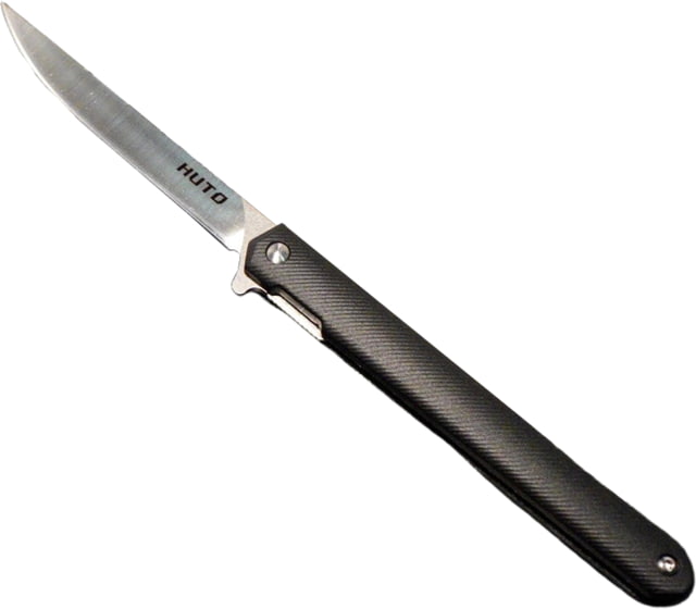 Huto Lifestyle Huto Lifestyle Finisher Folding Hard Blade Skinner Knife Black