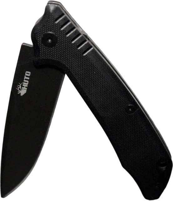 Huto Lifestyle Hunt Harder Folding Hard Blade Knife Black