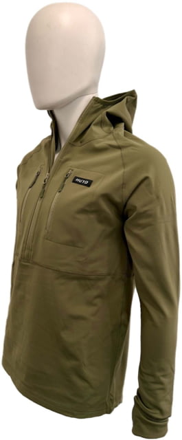 Huto Lifestyle Huto Lifestyle Huto Lifestyle Synthetic Mid-Weight Hoodie/Base Layer Army Green Extra Large