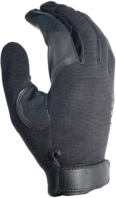 HWI Gear Spandex Knit & Goatskin Leather Glove Black Large