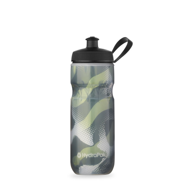 HydraPak Polar Sport Contender 20oz Bottle Olive Green/Silver 20oz/600ml