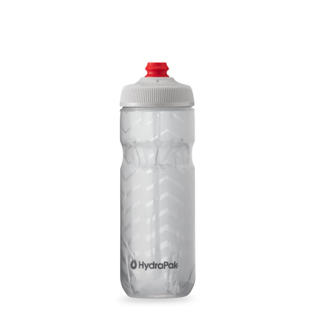 HydraPak Polar Surge Bolt 20oz Bottle White/Silver 20oz/600ml