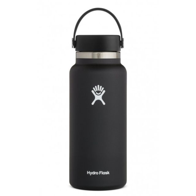 Hydro Flask Wide Mouth Flask Black 32 oz.
