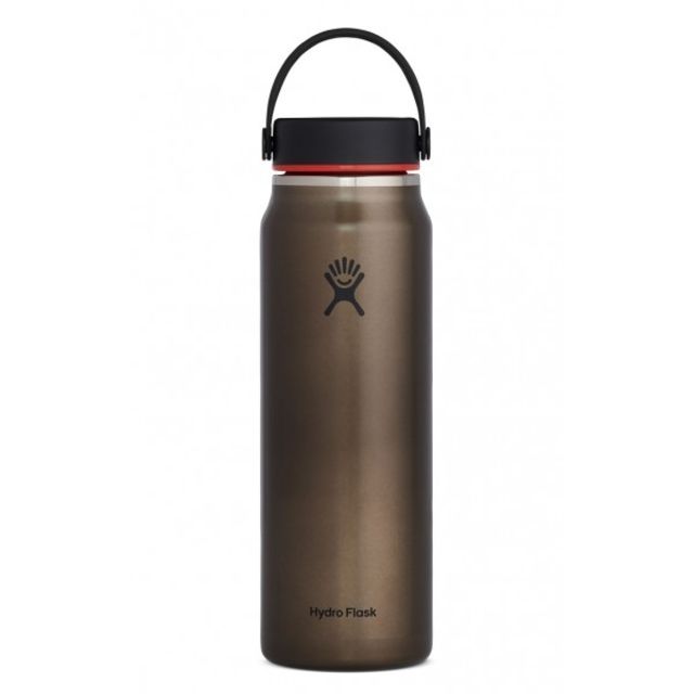 Hydro Flask 32 oz. Wide Mouth Bottle Trail Light Series Lightweight w/Flex Cap Obsidian