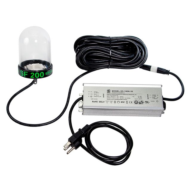 Hydro Glow 200W LED Underwater Dock Light w/ Cord 50ft #39 Blue