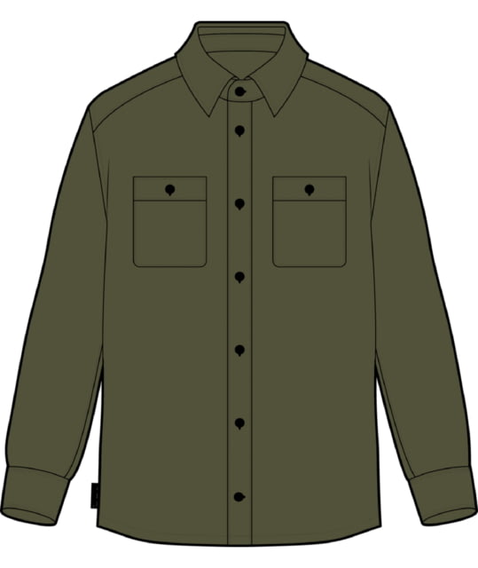 Icebreaker 200 Dawnder Long Sleeve Flannel Shirt - Men's Loden Small