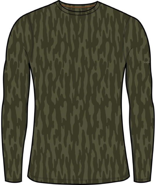 Icebreaker 200 Oasis Long Sleeve Glacial Flow Thermal Top - Men's Loden/Loden Dk/Aop Extra Small