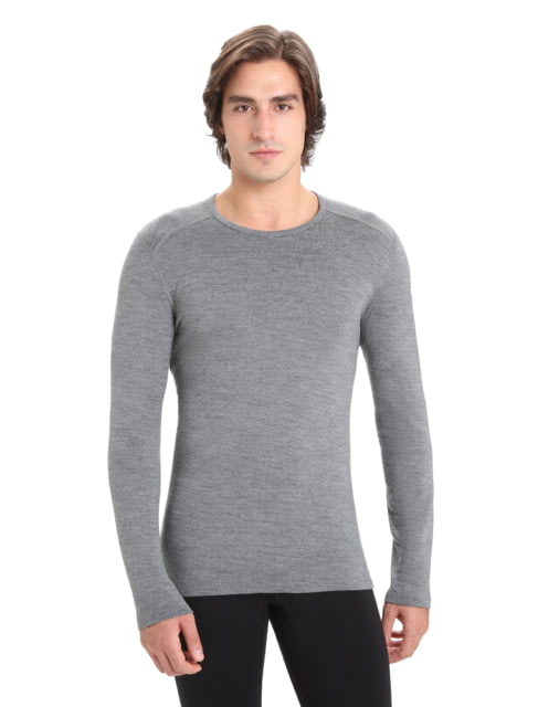 Icebreaker 260 Tech Long Sleeve Crewe Thermal Top - Men's Gritstone Heather 2XL