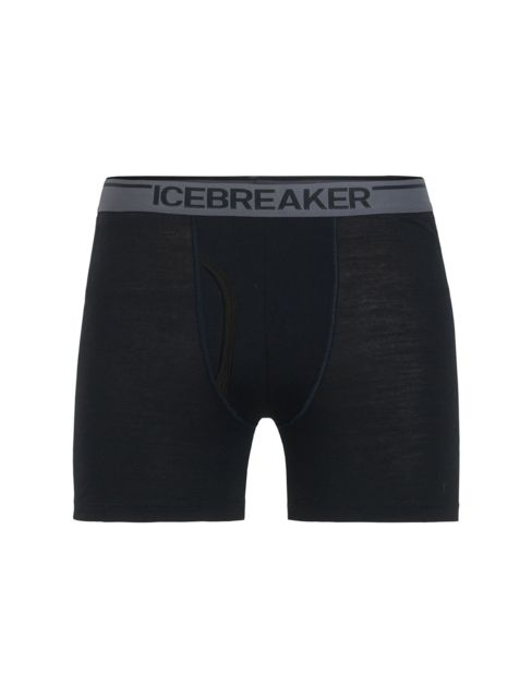 Icebreaker Anatomica Boxers w/ Fly - Mens Black Small