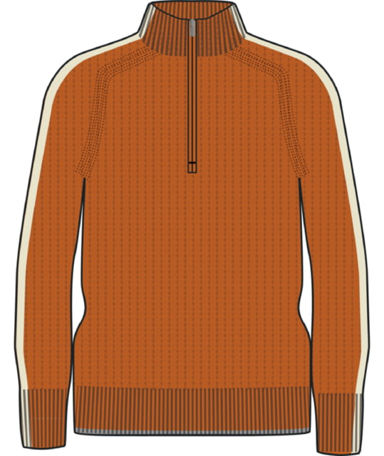 Icebreaker Lodge Long Sleeve Half Zip Sweater - Men's Earth/Undyed/Cb Large