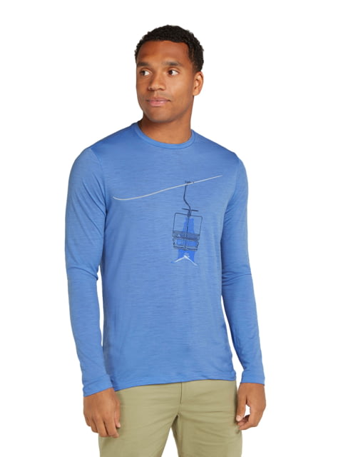 Icebreaker Men Merino 150 Tech Lite LS Tee Bear Lift Baja M