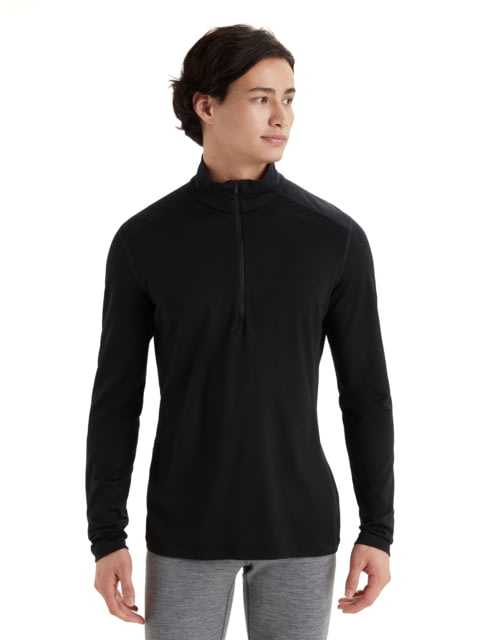 Icebreaker Men Merino 200 Oasis LS Half Zip Black L