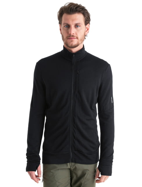 Icebreaker Men Merino 260 Quantum LS Zip Black XXL