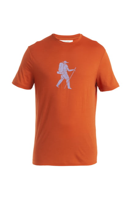Icebreaker Merino 150 Tech Lite III SS Tee Trail Hiker - Men's Molten Large