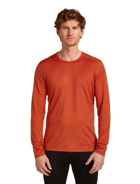 Icebreaker Icebreaker Merino 200 Oasis Long Sleeve Crew Thermal Top - Men's Agate Large