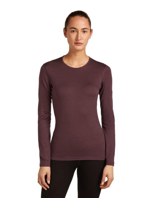 Icebreaker Icebreaker Merino 200 Oasis Long Sleeve Crew Thermal Top - Women's Java Small