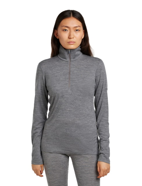 Icebreaker Icebreaker Merino 200 Oasis Long Sleeve Half Zip Thermal Top - Women's Gritstone HTHR Large