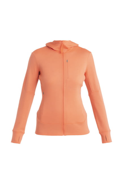 Icebreaker Merino 260 Quantum IV LS Zip Hoodie - Women's Tang Extra Large