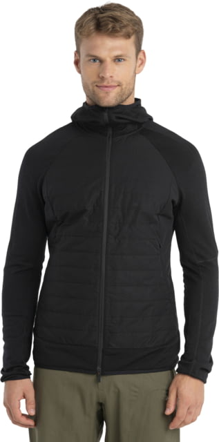Icebreaker Merino 260 Quantum LS Zip Hoodie - Men's Black Small