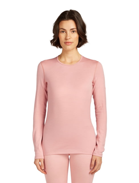 Icebreaker Icebreaker Merino 260 Tech Long Sleeve Crew Thermal Top - Women's Blush Small