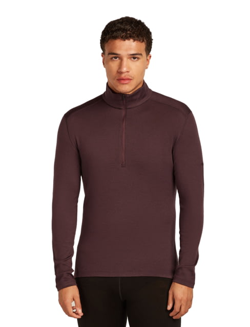 Icebreaker Icebreaker Merino 260 Tech Long Sleeve Half Zip Thermal Top - Men's Java Medium