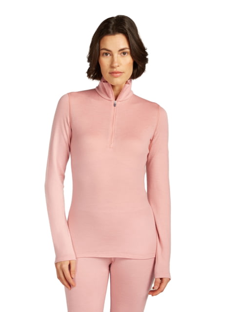Icebreaker Icebreaker Merino 260 Tech Long Sleeve Half Zip Thermal Top - Women's Blush Large