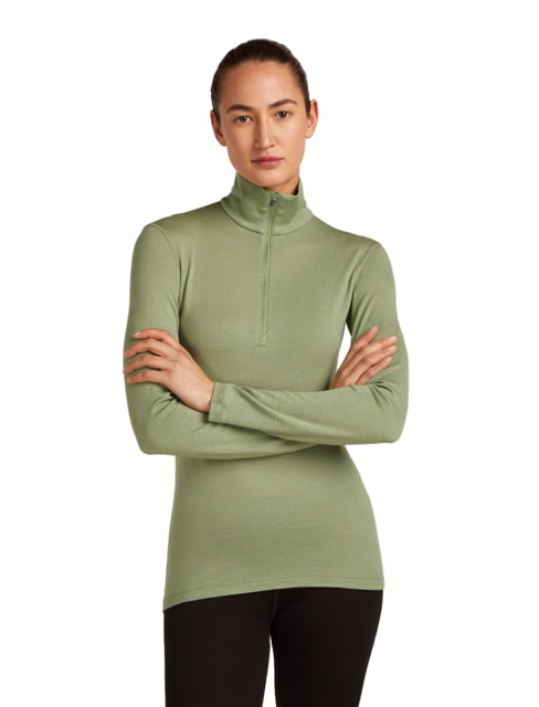 Icebreaker Icebreaker Merino 260 Tech Long Sleeve Half Zip Thermal Top - Women's Lichen Medium