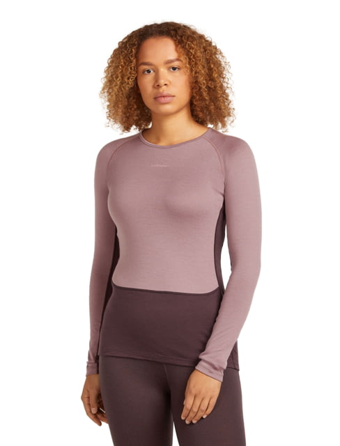 Icebreaker Icebreaker Merino 260 ZoneKnit Long Sleeve Crew Thermal Top - Women's Java/Summit/CB Large