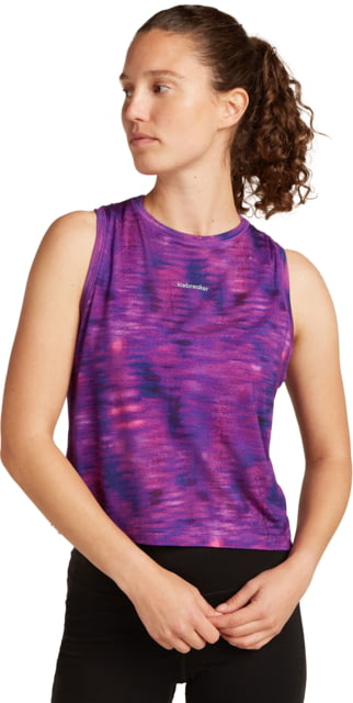 Icebreaker Merino Blend 125 Cool-Lite Speed Tank - Women's Passion/AOP Large