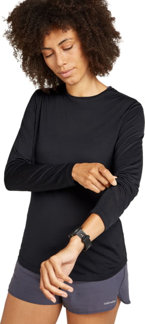 Icebreaker Merino Blend 125 Cool-Lite Sphere LS T-Shirt - Women's Black Small