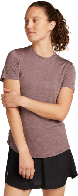 Icebreaker Merino Blend 125 Cool-Lite Sphere SS T-Shirt - Women's Carob Heather Large
