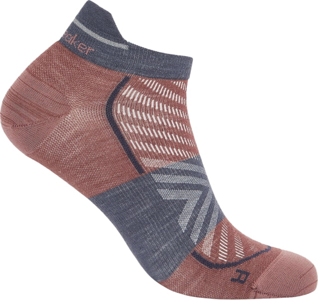 Icebreaker Merino Blend Run+ Ultralight Micro Socks - Men's Carob/Graphite Large