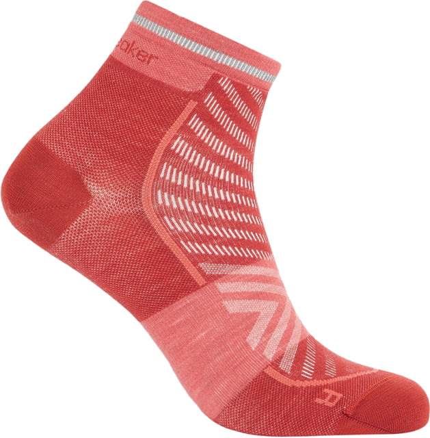 Icebreaker Merino Blend Run+ Ultralight Mini Socks - Men's Jasper/Plume Medium