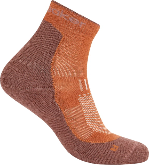 Icebreaker Merino Hike+ Light Mini Socks - Men's Dusty Clay/Carob Medium
