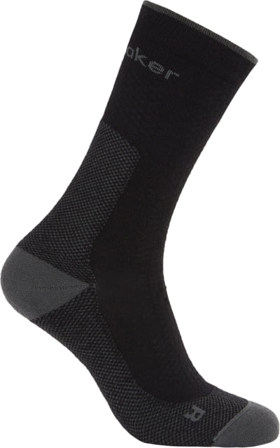Icebreaker Merino Hike+ Ultralight Crew Socks - Men's Black/Obsidian Medium