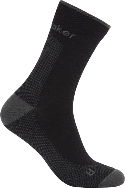 Icebreaker Merino Hike+ Ultralight Quarter Socks - Men's Black/Obsidian Large