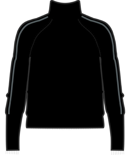 Icebreaker MerinoFine Luxe Long Sleeve High Neck Sweater - Women's Black Small