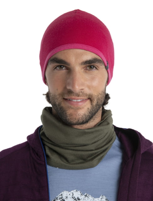 Icebreaker Pocket Beanie Electron Pink/Tempo One Size