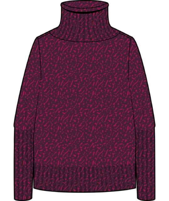 Icebreaker Seevista Funnel Neck Sweater - Women's Nightshade/Electron Pink Extra Small