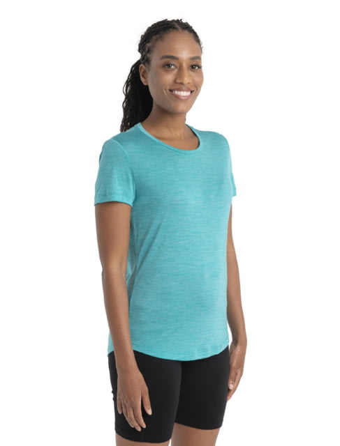 Icebreaker Sphere II Short Sleeve T-Shirt - Women's Flux Green Heather Small