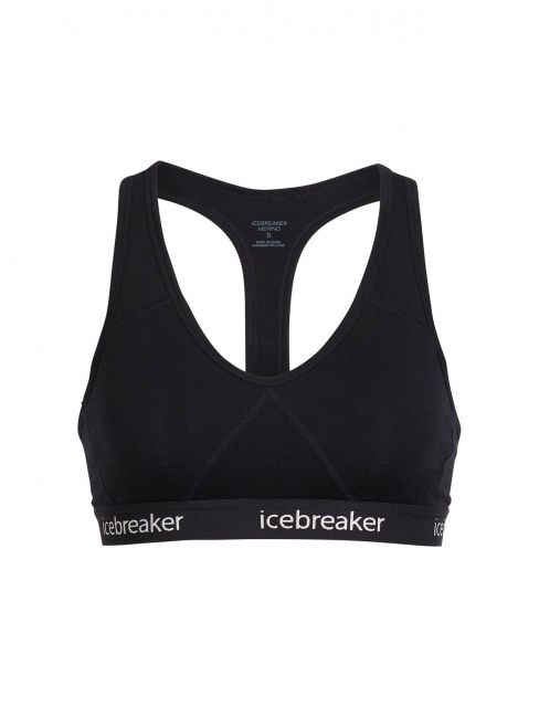 Icebreaker Sprite Racerback Bra - Womens Black Small