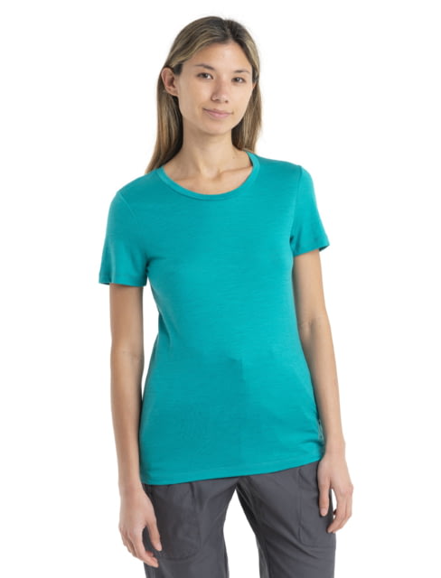 Icebreaker Tech Lite II Short Sleeve T-Shirt - Women's Flux Green Extra Small